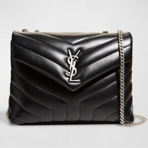 Ysl Loulou Small Black with silver Goldwear